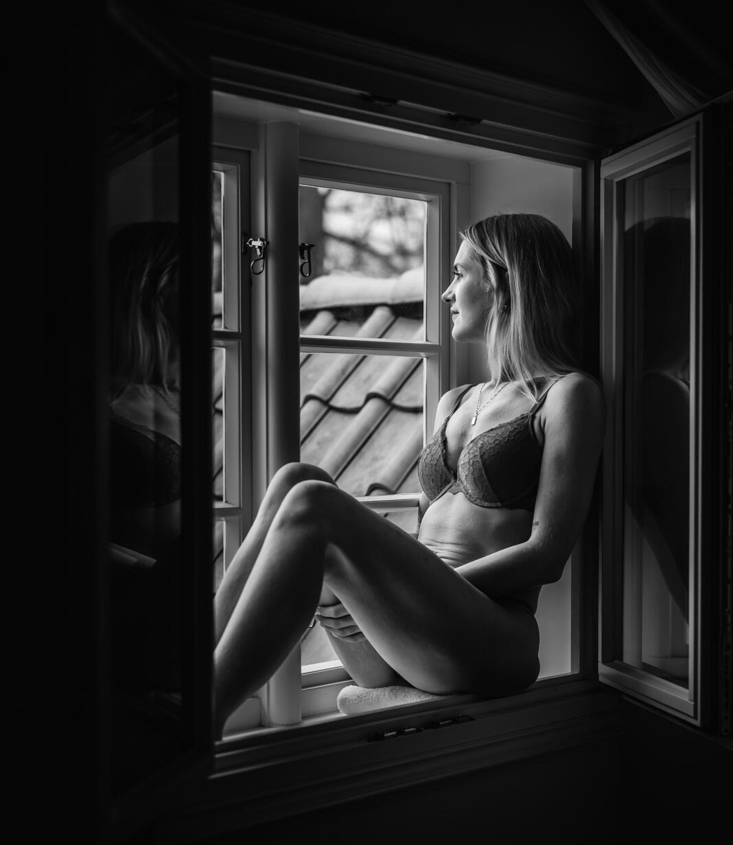 junge Frau beim Boudoir Shooting in Lüneburg